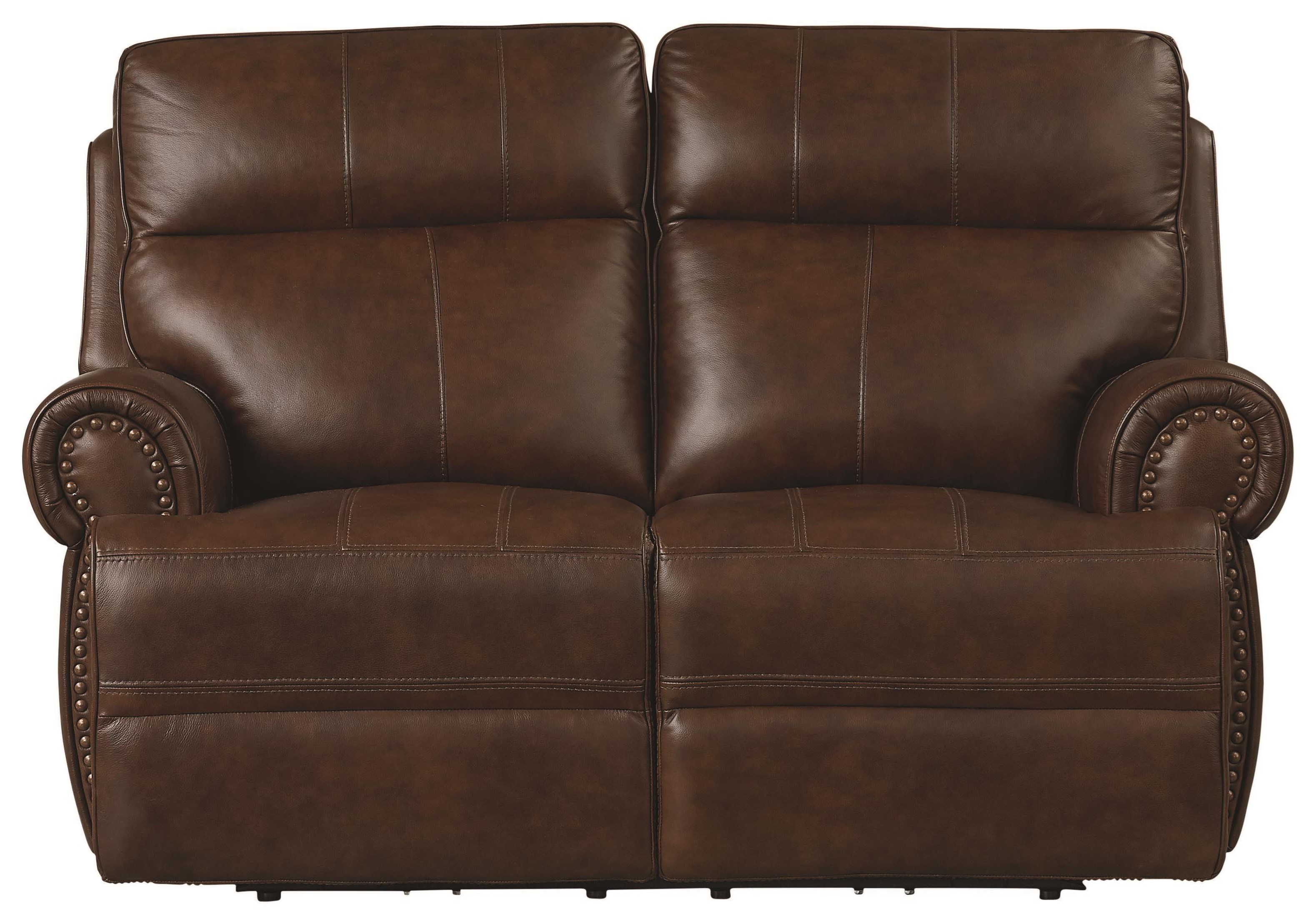 Club Level Claremont Power Leather ZG Reclining Loveseat